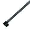 25 Pound Solid PP Cable/Zip Ties, 8" L, Black; 1000/Pk