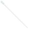 Cole-Parmer 50 Pound Nylon Mountable Cable Zip Ties, 8.0" L, White; 100/CS