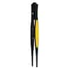 Lighted Tweezers, Blunt Tip, Heated-Treated Steel; 1/Pk