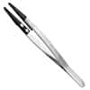 Cole-Parmer Stainless Steel Tweezers w/ Flat, Thick, Squared Plastic Tips