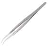 Cole-Parmer Stainless Steel Tweezer with Ceramic Fine Curved Tips, 13.5 cm