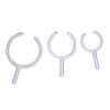 Cole-Parmer Open Ring, Uncoated Aluminum, 3" Dia Ring with 2.28" Arm Length