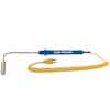 Cole-Parmer Type-K, 90 Angle Surf Probe, 8.5" L, Mini-Connector, Exposed, 5ft Coil Cord