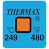 Cole-Parmer Irreversible 1 Point Temperature Label, 249°C/480°F; 50/Pk