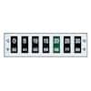 Cole-Parmer Reversible 7-Point Horizontal Temperature Label, 60C-90C/140-194F; 10/Pk