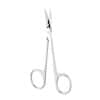 Cole-Parmer Iris Fine Tip Scissors, Standard Grade, Curved, 4.5".