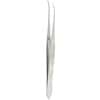 Cole-Parmer Premium Grade Iris Tissue Forceps, Half-Curved, 4"