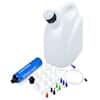 Cole-Parmer VapLock™ Solvent Waste Kit with Jerrican, 10-Port, Polypropylene and HDPE, 53B Closure, 10 L