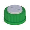 Cole-Parmer VapLock™ Solvent Delivery Cap with EPDM Air Inlet Valve, Two 1/4-28 ports, GL45; 1/EA