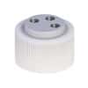 Cole-Parmer VapLock™ Solvent Delivery Cap with 304 SS Port Thread Inserts, three 1/4"-28, 38-430; 1/ea