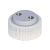 Cole-Parmer VapLock™ Solvent Delivery Cap w/ 304 SS Port Thread Inserts, two 1/4"-28, 38 mm Wako; 1/ea
