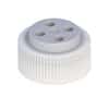 Cole-Parmer VapLock™ Solvent Delivery Cap w/ Viton Air Inlet Valve, Four 1/4-28 ports, 38 mm Wako; 1/EA