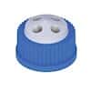 Cole-Parmer VapLock™ Solvent Delivery Cap, four 1/4"-28 ports, GL32; 1/ea