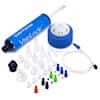 Cole-Parmer VapLock™ Solvent Waste Kit, PTFE, 80 mm, 1x1/2" NPT, 3x1/4" NPT, 6x1/4"-28 UNF; 1/EA