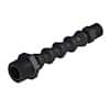 Cole-Parmer VapLock™ Adapters for Exhaust Filters, Straight, Adjustable, Black Acetal, 1/4" NPT(M) x 1/2" NPT(F)