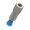 Cole-Parmer VapLock™ Fitting, White POM w/ Blue ETFE, Straight, Compression to Threaded Adapter, 3/16" OD x 5/16-24 UNF(M); 1/EA