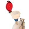 Cole-Parmer VapLock™ Waste Funnel, 4" dia., 1/2" NPT(M), HDPE / PP; 1/ea