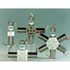 Cole-Parmer VapLock™ Mixing Valve, 4-Position, 0.062" Orifice, PTFE Body and Diaphragm, 24 VDC