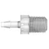 Cole-Parmer VapLock™ Fitting, Polypropylene,  Straight, Hose Barb to Threaded Adapter, 1/8" ID x 1/8" NPT(M); 1/EA