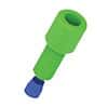 Cole-Parmer VapLock™ Fitting, Acetal and ETFE, Straight, Compression to Threaded Adapter, 1/8" OD tubing x 1/4-28 UNF(M), Ferrule, Green