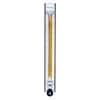 Cole-Parmer Variable Area Flowmeter, 316 Stainless Steel, Stainless Steel Float, 1/8" NPT(F), 262 mL/min. (Air), 4.9 mL/min. (H2O), Hi-Res Valve