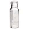 Cole-Parmer Screw Neck Vials, Clear Glass, 9 mm Short Thread, with Label Area, 2 mL; 100/Pk, 12 Pk/Cs