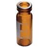 Cole-Parmer Snap Vials, 1.5 mL, 11.6 mm, Amber Glass, with Label Area, 100/Pk