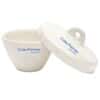 Cole-Parmer Wide-Form Crucible with Cover, Porcelain, 10 mL; 12/PK