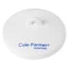 Cole-Parmer Porcelain Crucible Covers, 45 mm ID; 12/PK