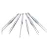 Cole-Parmer Stainless Steel Tweezers, Set of 6 w/Pouch