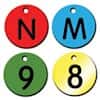 Cole-Parmer Aluminum Freezer Rack Tags, with Number; Yellow