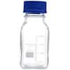 Cole-Parmer Glass Media Bottles, Class A, Square, 250 mL (8.5 oz); 10/PK