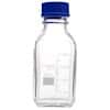 Cole-Parmer Glass Media Bottles, Class A, Square, 500 mL (16.9 oz); 10/PK