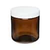 Cole-Parmer Straight-Sided Jar, Amber Glass, 500mL (17 oz); 12/CS