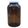 Cole-Parmer Wide-Mouth Packer Bottle, Amber Glass, 1250mL (8.5 oz); 6/CS