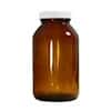 Cole-Parmer Wide-Mouth Packer Bottle, Amber Glass, 2500mL (17 oz); 12/CS