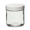 Cole-Parmer Straight-Sided Round Jar, Clear Glass, 185mL (6 oz); 24/CS