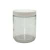 Cole-Parmer Straight-Sided Round Jar, Clear Glass, 250mL (8.5 oz); 24/CS