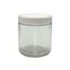Cole-Parmer Straight-Sided Round Jar, Clear Glass, 500mL (17 oz); 12/CS