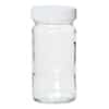 Cole-Parmer APC1120N Straight-Sided Wide-Mouth Glass Bottle, Level 1, Clear, 125 mL, Acid Rinse; 12/Cs