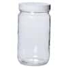 Cole-Parmer APC1040 Straight-Sided Wide-Mouth Glass Bottle, Level 1, Clear, 1000 mL; 12/Cs