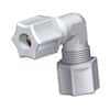 Compression Fitting, Elbow Union, PP, 3/8" OD; 10/Pk