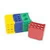 Cole-Parmer 4-Way Revolver Workstation Tube Rack, PP, Assorted Colors