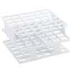 Cole-Parmer Durable Tube Rack, Half Size, POM, 13mm, 36-Place, White; 8/CS
