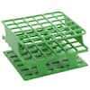 Cole-Parmer Durable Tube Rack, Half Size, POM, 13mm, 36-Place, Green; 8/CS