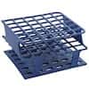 Cole-Parmer Durable Tube Rack, Half Size, POM, 16mm, 36-Place, Blue; 8/CS