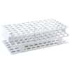 Cole-Parmer Durable Tube Rack, Full Size, POM, 13mm, 72-Place, White; 8/CS