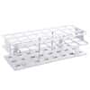 Cole-Parmer Durable Tube Rack, Full Size, POM, 30mm, 24-Place, White; 8/CS