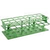 Cole-Parmer Durable Tube Rack, Full Size, POM, 30mm, 24-Place, Green; 8/CS