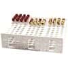 Cole-Parmer High-Capacity Tube Rack, 13 to 16 mm, White